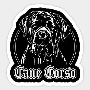 Cane Corso Italiano dog portrait Sticker